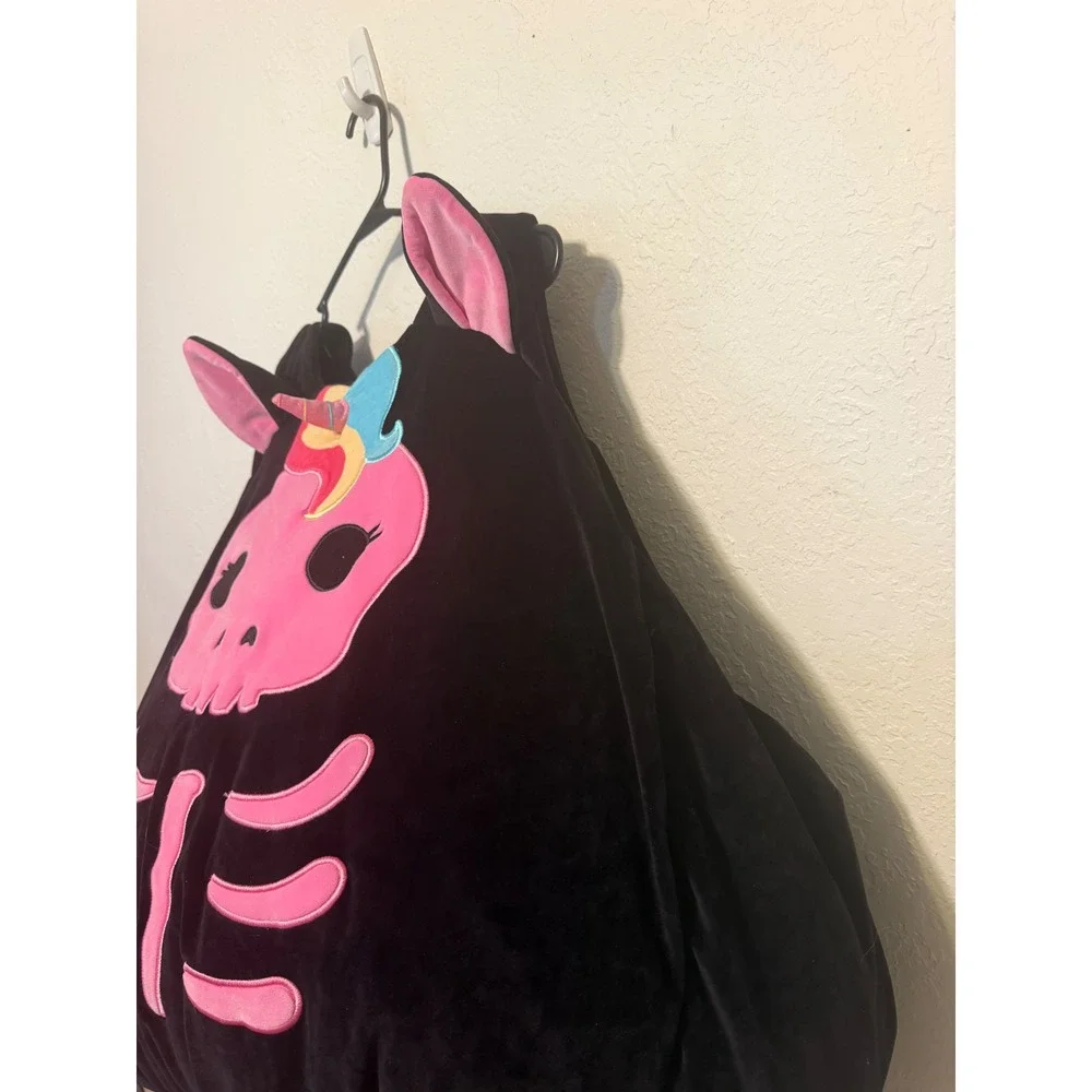 Squishmallows Jazwares Costume Play Unicorn Skeleton Black Pink Plush JWC4656